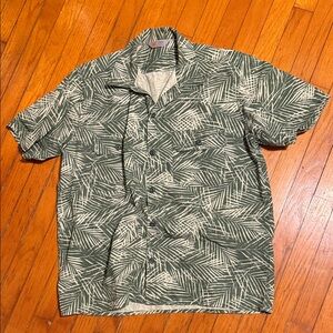 Carhartt WIP green X-Large Leaf Print Men's Shirt